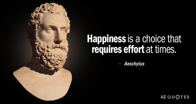IS HAPPINESS A CHOICE?
